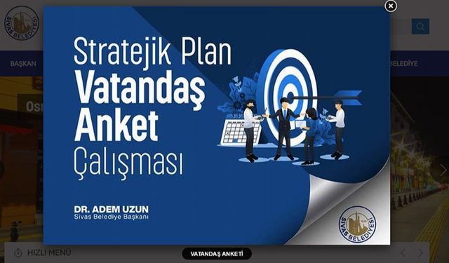 Belediyeden stratejik anket