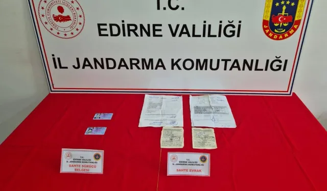 Edirne'de sahte belgelecilikten 3 kişi yakalandı