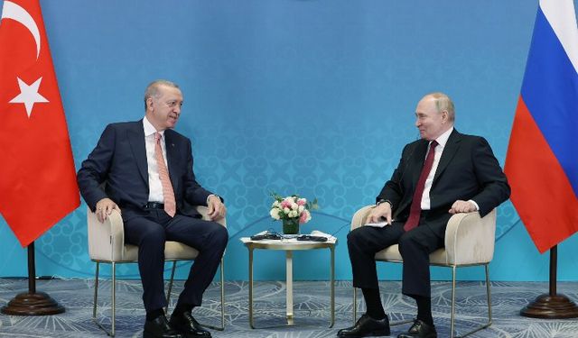 Erdoğan-Putin'le görüştü