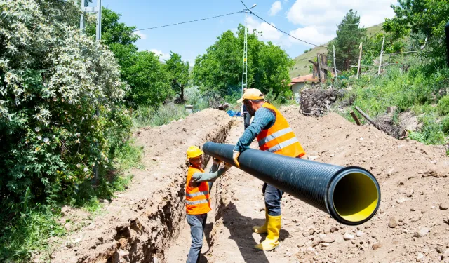 Kanalizasyon hattı çalışması yapıldı