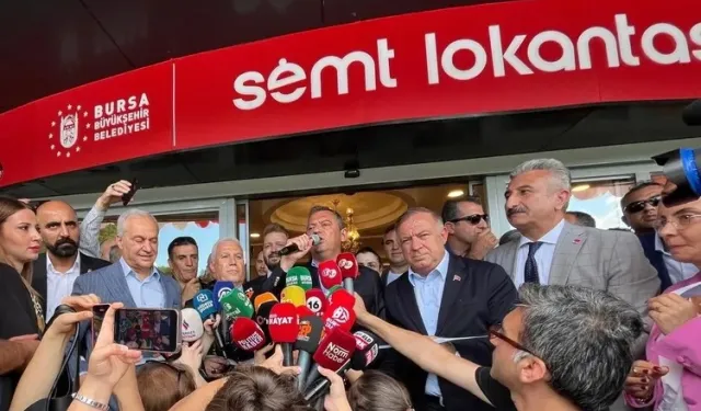 Özgür Özel Bursa'nın ilk semt lokantası açılışına katıldı