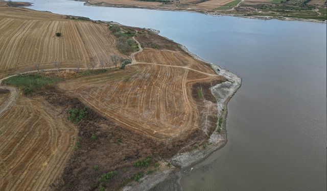 Su seviyesi kuraklık nedeniyle azaldı