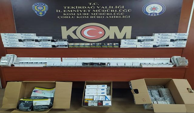 Tekirdağ polisinden kaçakçılığa büyük darbe