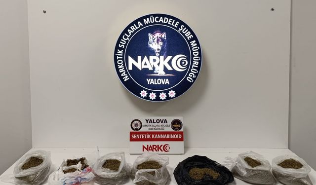 1 kilo 405 gram sentetik uyuşturucu ele geçirildi