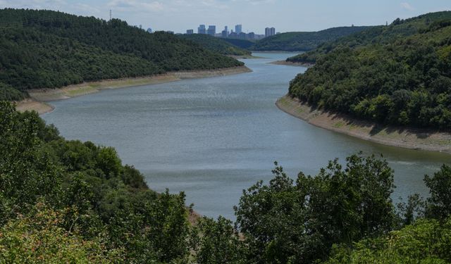 İstanbul'un barajlarındaki doluluk oranı yüzde 55,65'e düştü