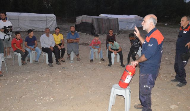 Mevsimlik fındık işçilerine ve çocuklarına afet farkındalığı eğitimi verildi