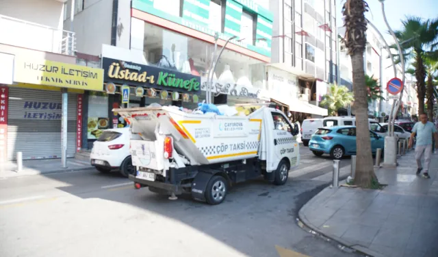 Çöp Taksi işlek cadde ve dar sokaklarda hizmet veriyor