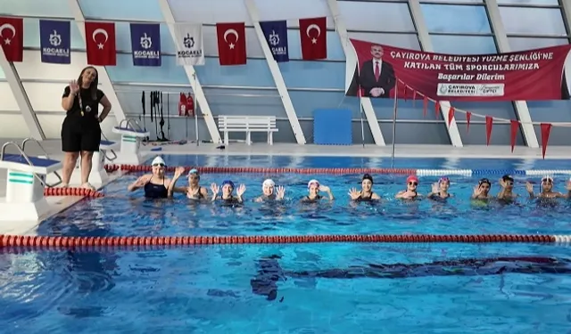 Minik yüzücülerin hedefleri olimpiyat