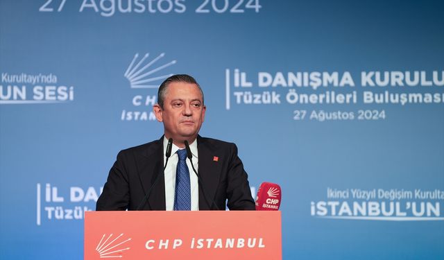 CHP Genel Başkanı Özel, partisinin İstanbul İl Danışma Kurulu Toplantısı'nda konuşma yaptı