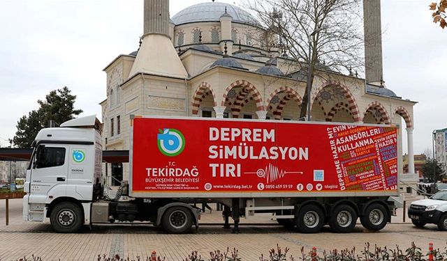 Deprem simülasyon TIR’ı Çerkezköy’e geliyor