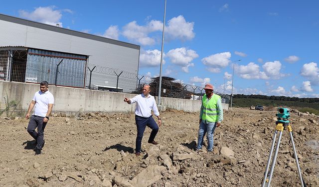 Balcı, OSB'deki altyapı çalışmalarını inceledi