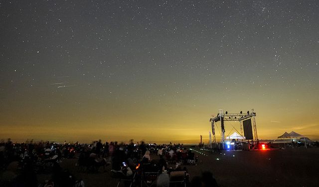 "Perseid meteor yağmuru" Karacabey sahilinde izlendi