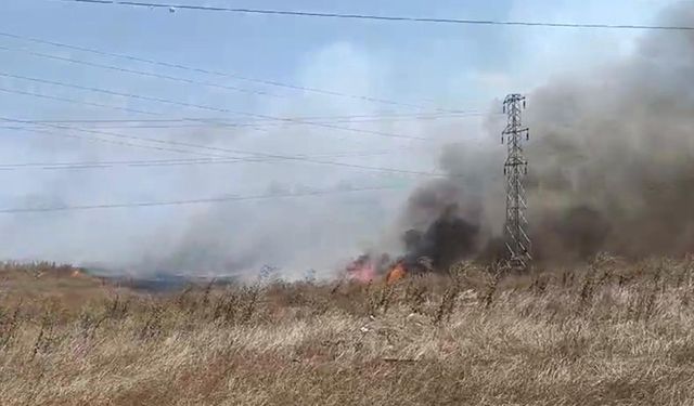 Çıkan yangın itfaiye ve TOMA’nın çalışmasıyla söndürüldü