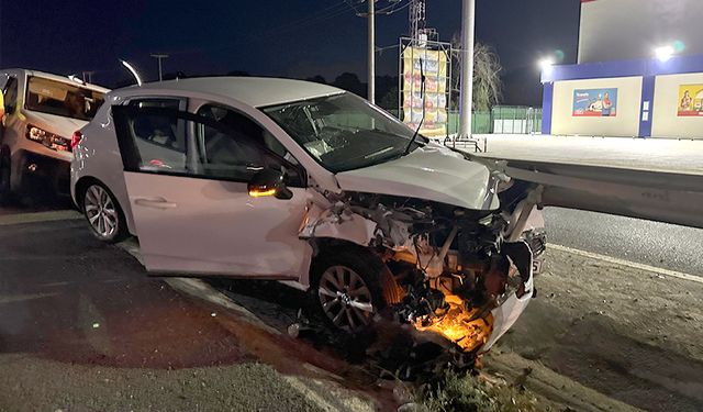 Çerkezköy’de korkutan kaza: 3 araç birbirine girdi!