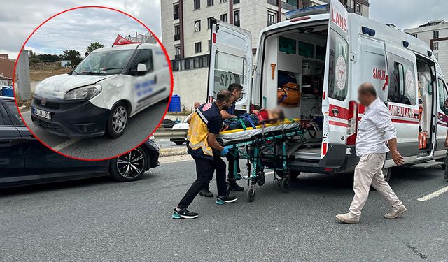 Çerkezköy’de hafif ticari aracın çarptığı çocuk yaralandı