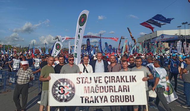 Çerkezköy’de Staj ve Çıraklık Mağdurları, Türk-İş Başkanı ile görüştü