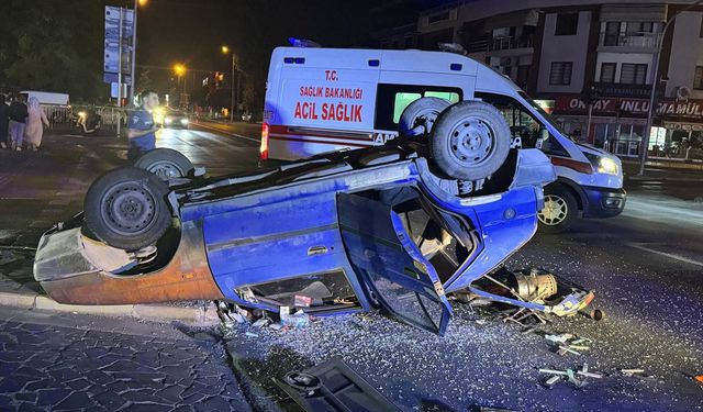 Trafik kazasında 2 kişi yaralandı