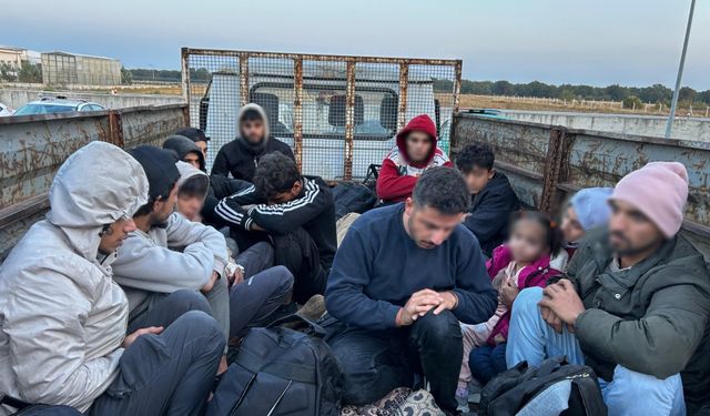 13 düzensiz göçmen yakalandı, 2'si tutuklandı