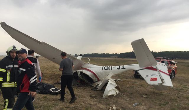 Eğitim uçağı düştü... 2 pilot öldü