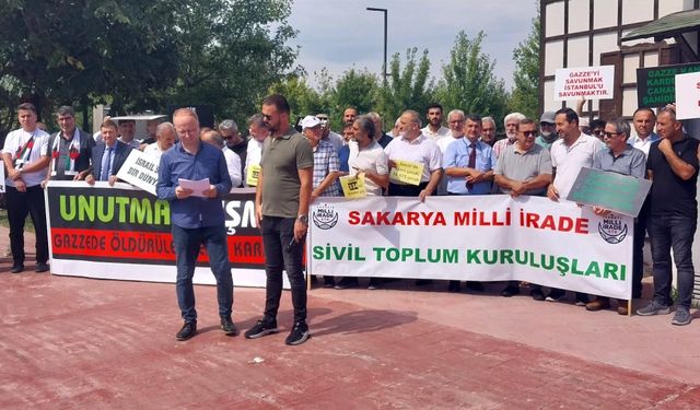 İsrail'in Gazze'ye yönelik saldırıları protesto edildi