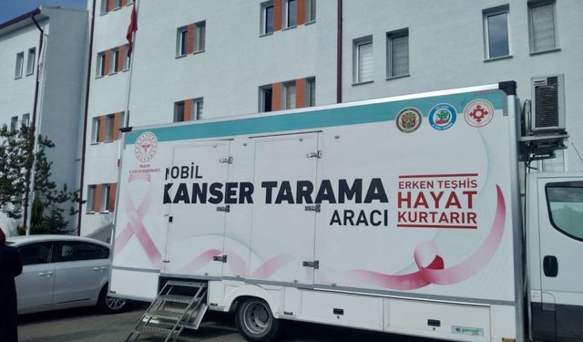 KETEM Aracıyla Kanser Taraması Yapılıyor