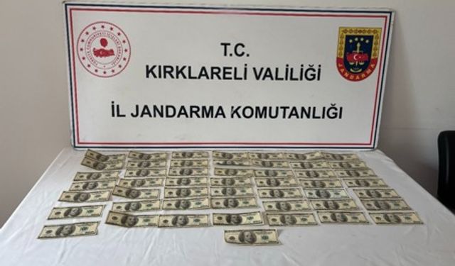 Sahte 5 bin dolar jandarmanın gözünden kaçmadı