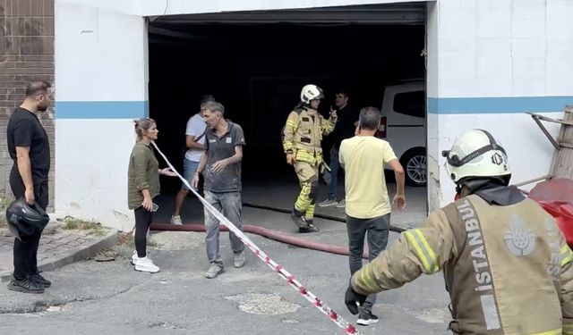 Şişli'de bir plazanın bodrum katında yangın çıktı