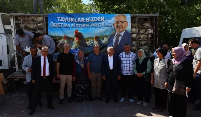 Büyükşehir'den 'tavuk' desteği