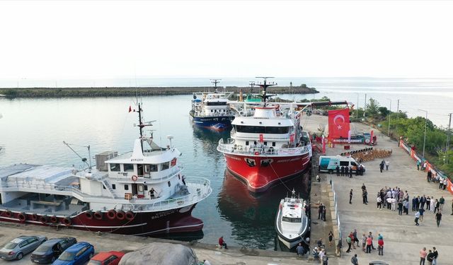 Balık avı sezonunun açılışı dolayısıyla tören yapıldı