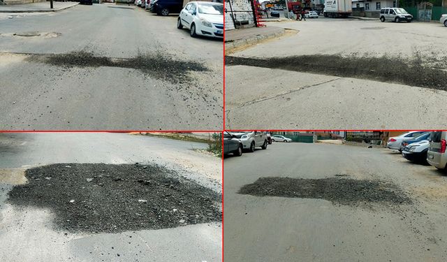 Çerkezköy’ün çukurlu yol çilesi bitmiyor!