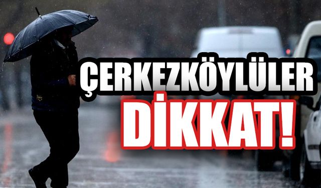 Çerkezköy’e soğuk hava dalgası geliyor!