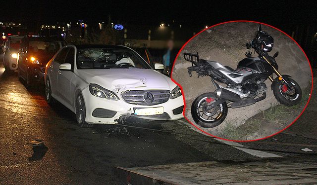 Feci kazada kadın motosiklet sürücüsü yaralandı!