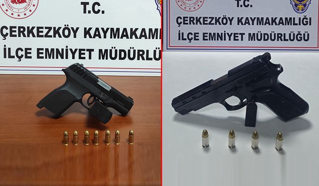 Çerkezköy polisinden bireysel silahlanmaya af yok!