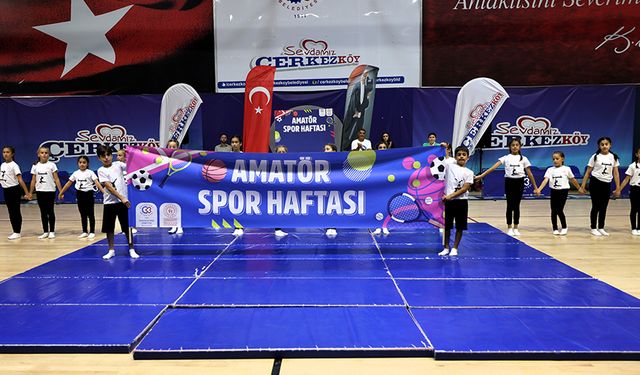 Çerkezköy’de amatör spor haftası çeşitli etkinliklerle kutlandı