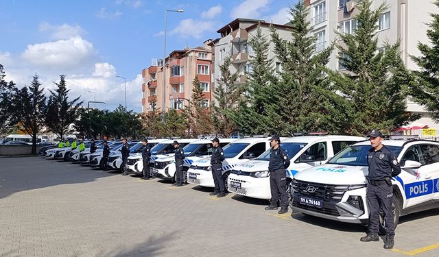 Çerkezköy emniyetine 10 araç tahsis edildi