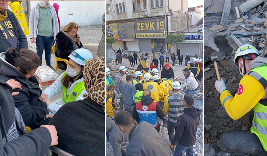 Çerkezköy ekibi enkazdan 5 kişiyi sağ olarak kurtardı