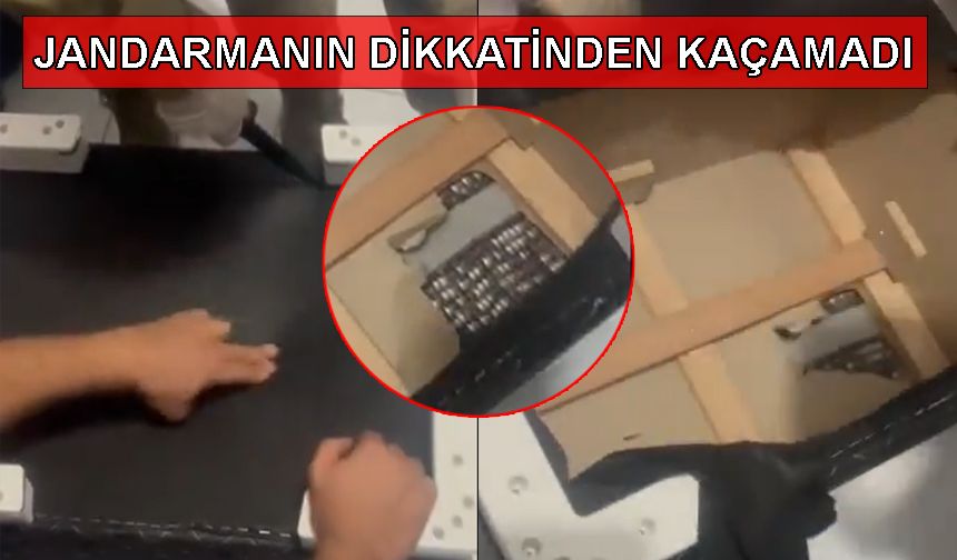 Görenler hayret etti: Sehpanın içerisine uyuşturucu saklamış!