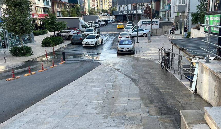 Çerkezköy’de yine tonlarca su boşa aktı!