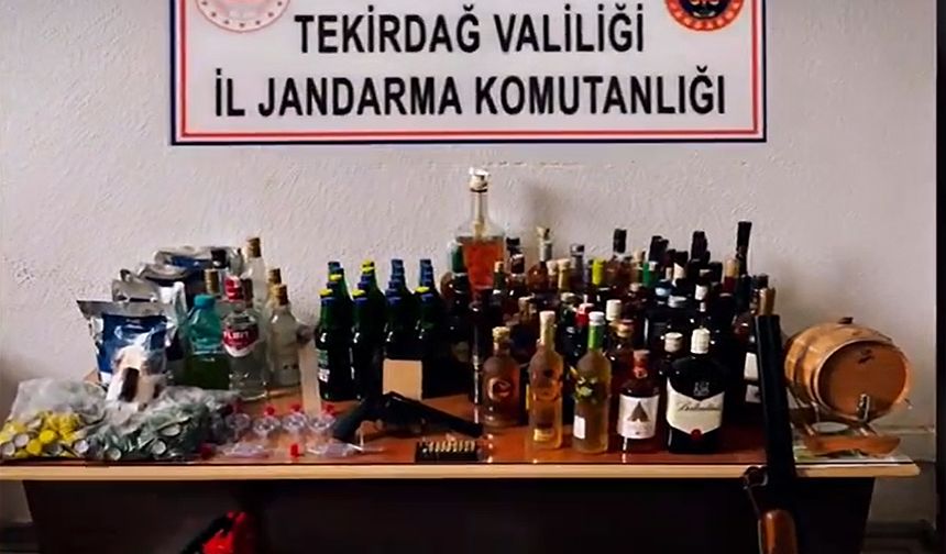 Jandarmadan kaçak içki operasyonu: 3 zanlı yakalandı