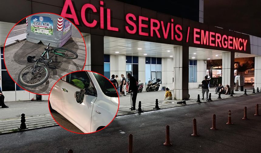 Otomobile çarpan 16 yaşındaki bisiklet sürücüsü yaralandı